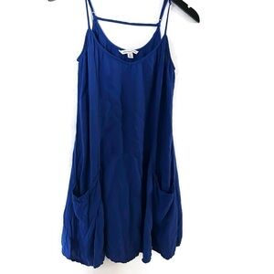 American Eagle Blue Strappy Dress with Pockets • Size Medium